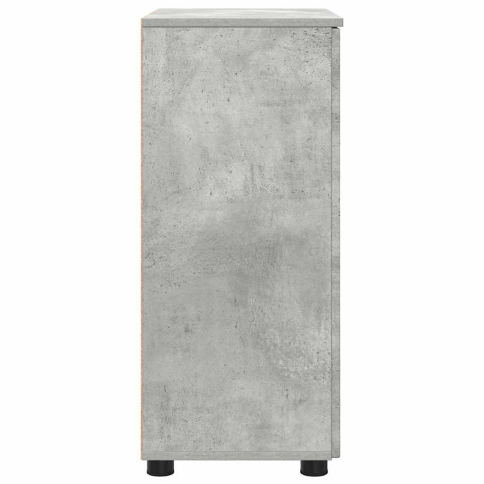 Dulap de Baie cu raft Gri beton 60 x 35 x 80 cm Lemn compozit - WALTI WALTI