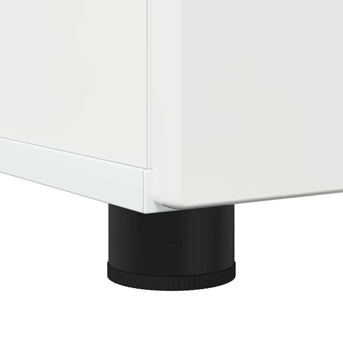Dulap de Baie Alb lucios 60 x 35 x 80 cm Lemn compozit & Metal WALTI