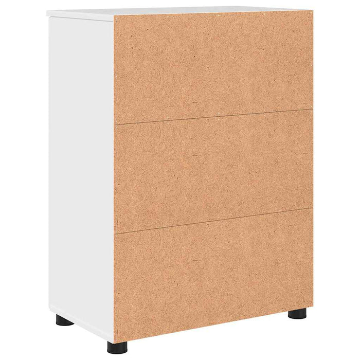 Dulap de Baie Alb lucios 60 x 35 x 80 cm Lemn compozit & Metal WALTI