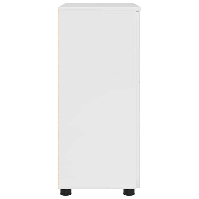 Dulap de Baie Alb lucios 60 x 35 x 80 cm Lemn compozit & Metal WALTI