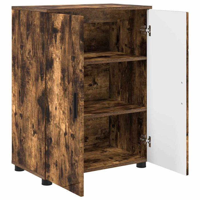 Dulap de Baie Stejar afumat 60 x 35 x 80 cm Lemn compozit - WALTI WALTI
