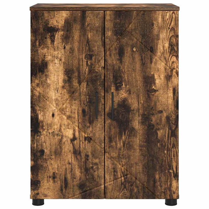 Dulap de Baie Stejar afumat 60 x 35 x 80 cm Lemn compozit - WALTI WALTI