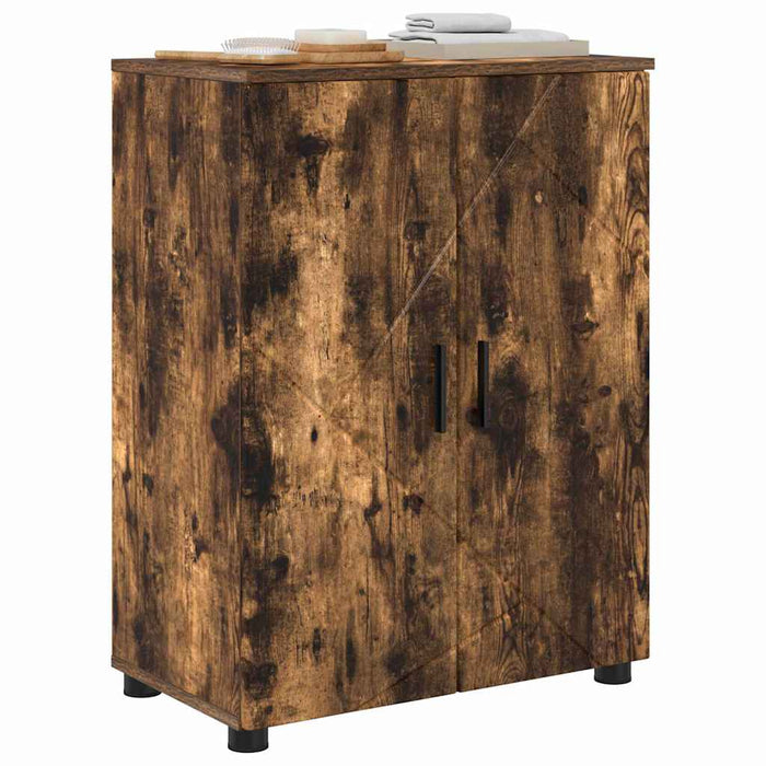 Dulap de Baie Stejar afumat 60 x 35 x 80 cm Lemn compozit - WALTI WALTI