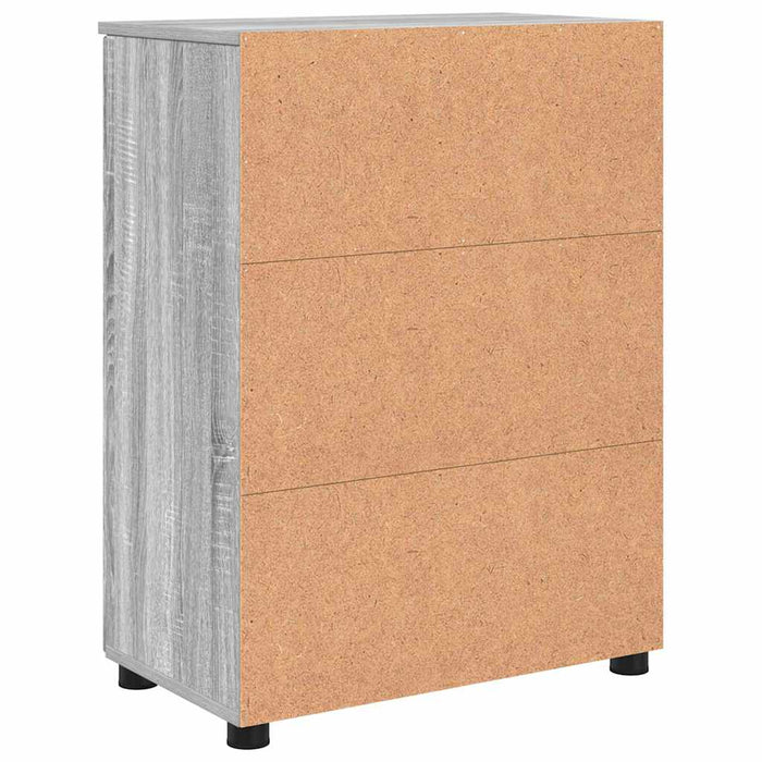 Dulap de Baie cu raft sonoma gri 60 x 35 x 80 cm Lemn compozit - WALTI WALTI