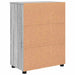 Dulap de Baie cu raft sonoma gri 60 x 35 x 80 cm Lemn compozit - WALTI WALTI
