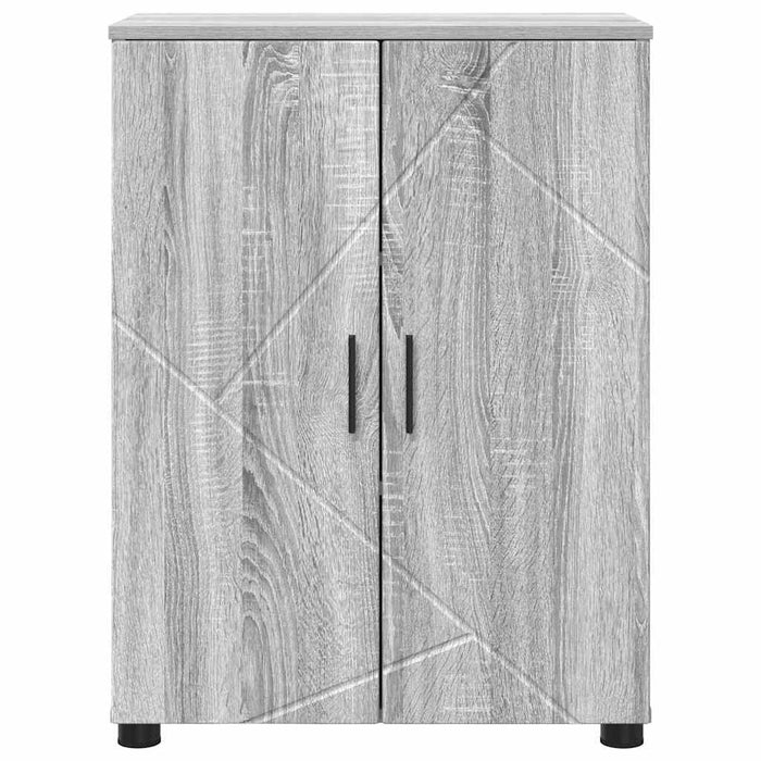 Dulap de Baie cu raft sonoma gri 60 x 35 x 80 cm Lemn compozit - WALTI WALTI