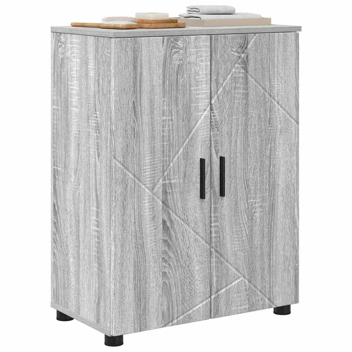 Dulap de Baie cu raft sonoma gri 60 x 35 x 80 cm Lemn compozit - WALTI WALTI