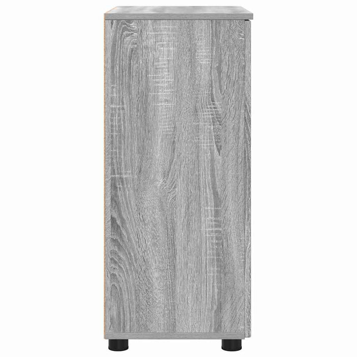 Dulap de Baie cu raft sonoma gri 60 x 35 x 80 cm Lemn compozit - WALTI WALTI
