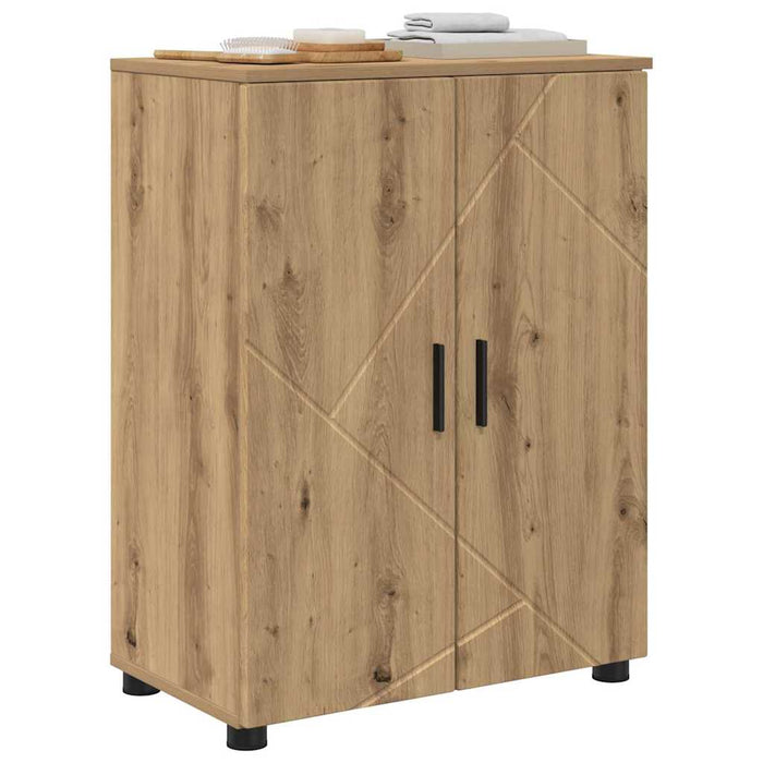 Dulap de Baie cu depozitare Stejar Artizanal 60 x 35 x 80 cm WALTI