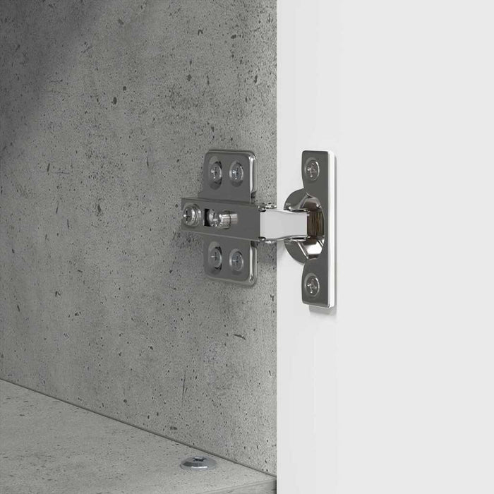Dulap de Baie cu raft Gri beton 30 x 35 x 95 cm Lemn compozit - WALTI WALTI