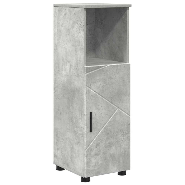 Dulap de Baie cu raft Gri beton 30 x 35 x 95 cm Lemn compozit - WALTI WALTI