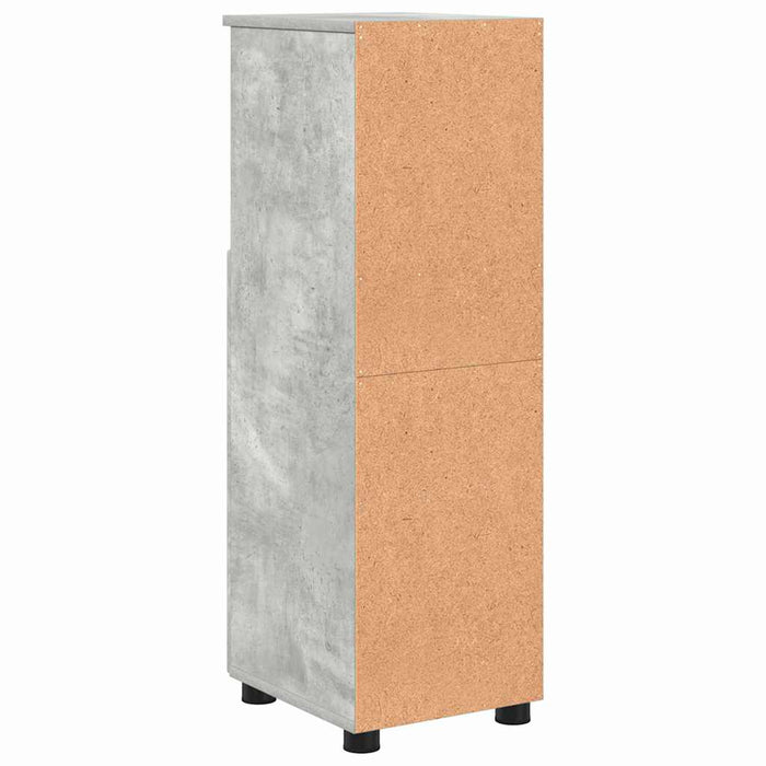 Dulap de Baie cu raft Gri beton 30 x 35 x 95 cm Lemn compozit - WALTI WALTI