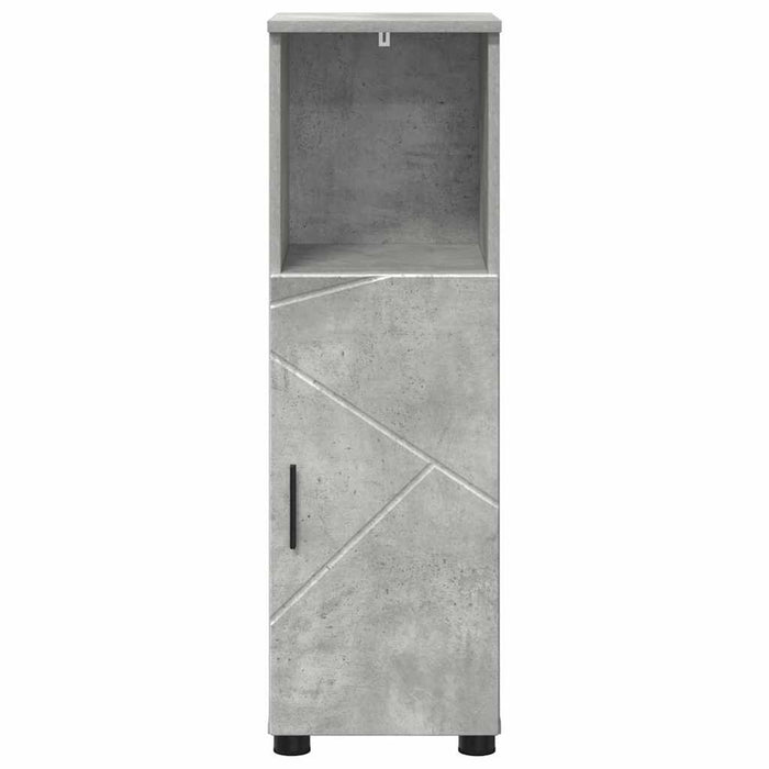 Dulap de Baie cu raft Gri beton 30 x 35 x 95 cm Lemn compozit - WALTI WALTI