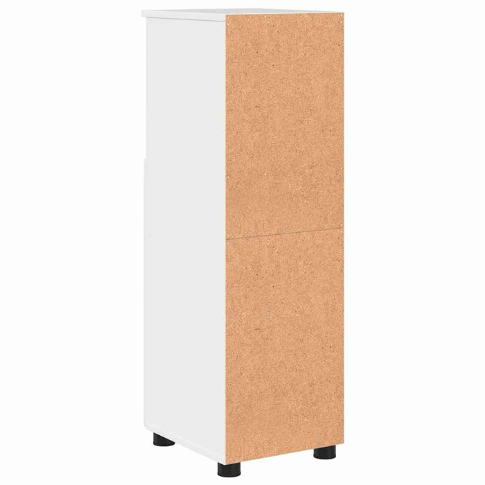 Dulap de Baie Alb foarte lucios 30 x 35 x 95 cm Lemn compozit - WALTI WALTI