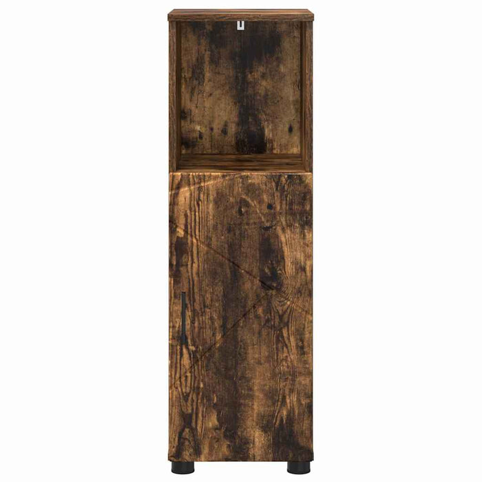 Dulap de Baie Stejar afumat 30 x 35 x 95 cm Lemn compozit - WALTI WALTI