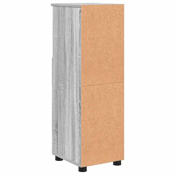 Dulap de Baie cu raft sonoma gri 30 x 35 x 95 cm Lemn compozit - WALTI WALTI