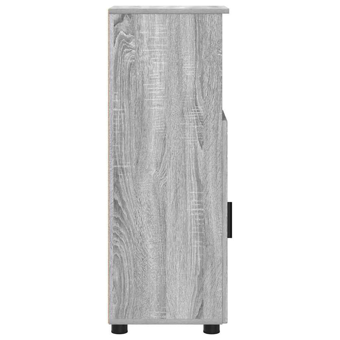 Dulap de Baie cu raft sonoma gri 30 x 35 x 95 cm Lemn compozit - WALTI WALTI