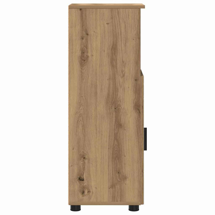Dulap de Baie stejar artizanal 30 x 35 x 95 cm Lemn compozit - WALTI WALTI
