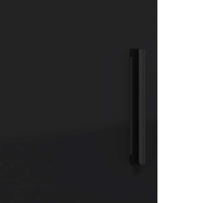 Dulap de Baie Negru 30 x 35 x 80 cm Lemn compozit & Metal WALTI