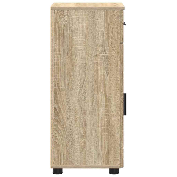 Dulap de Baie cu sertar cu ușă Stejar Sonoma 30 x 35 x 80 cm - WALTI WALTI