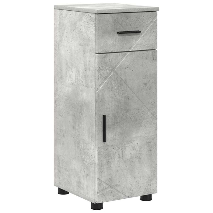 Dulap de Baie cu sertar cu ușă Gri din beton 30 x 35 x 80 cm - WALTI WALTI