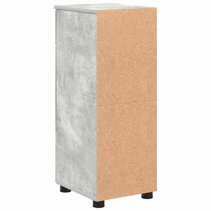 Dulap de Baie cu sertar cu ușă Gri din beton 30 x 35 x 80 cm - WALTI WALTI