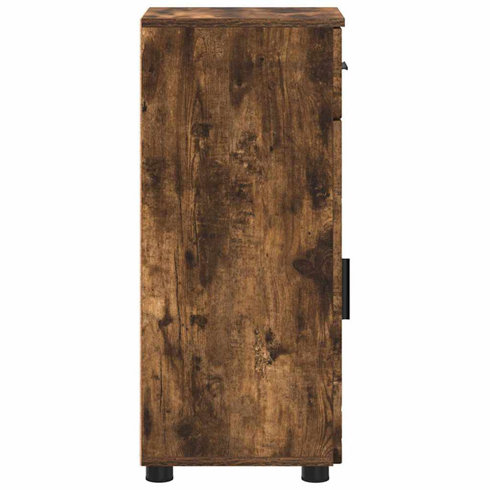 Dulap de Baie cu sertar cu ușă Stejar fumuriu 30 x 35 x 80 cm - WALTI WALTI