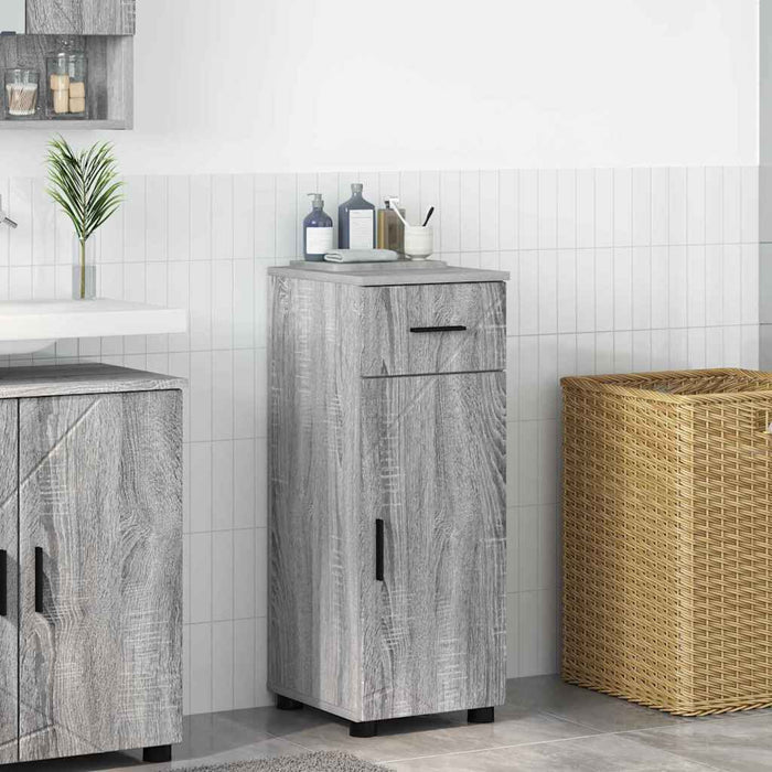 Dulap de Baie Gri Sonoma 30 x 35 x 80 cm Lemn compozit & Metal - WALTI WALTI