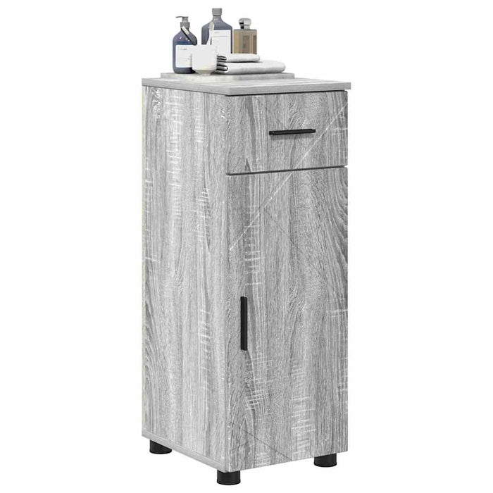 Dulap de Baie Gri Sonoma 30 x 35 x 80 cm Lemn compozit & Metal - WALTI WALTI