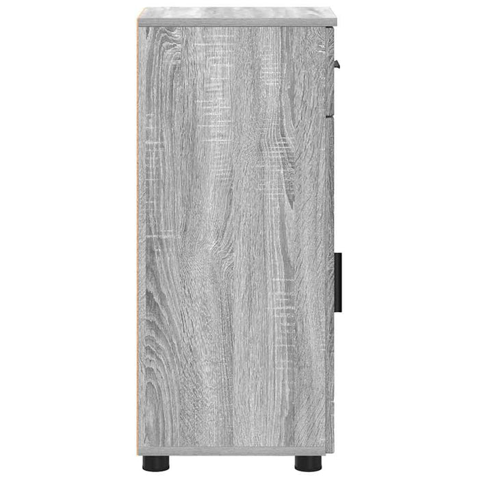 Dulap de Baie Gri Sonoma 30 x 35 x 80 cm Lemn compozit & Metal - WALTI WALTI