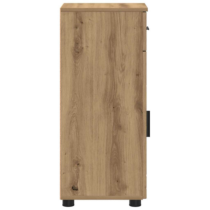 Dulap de Baie cu sertar cu ușă Stejar Artizanal 30 x 35 x 80 cm - WALTI WALTI