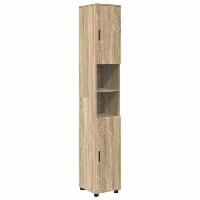 Dulap de Baie cu depozitare Stejar Sonoma 30 x 35 x 192 cm WALTI