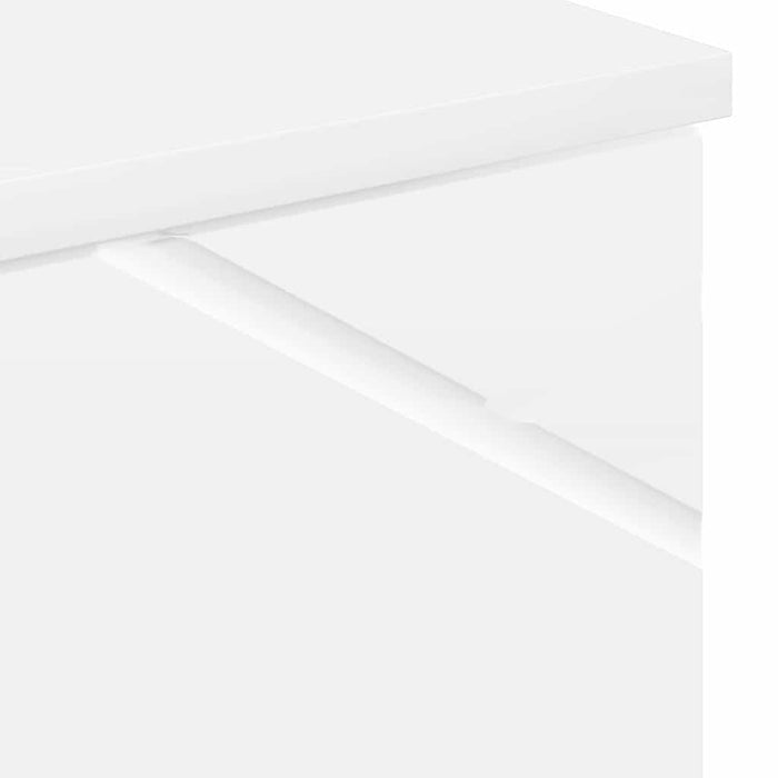 Dulap de Baie Alb lucios 30 x 35 x 192 cm Lemn compozit & Metal - WALTI WALTI