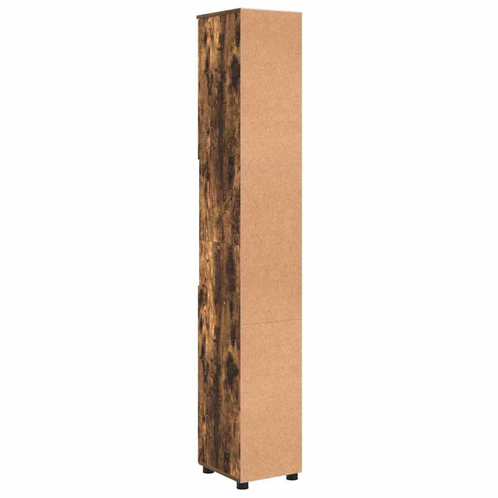 Dulap de Baie cu depozitare Stejar fumuriu 30 x 35 x 192 cm - WALTI WALTI