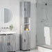 Dulap de Baie Gri Sonoma 30 x 35 x 192 cm Lemn compozit & Metal - WALTI WALTI