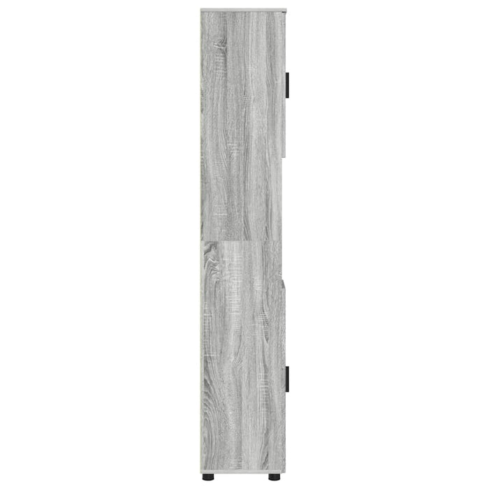 Dulap de Baie Gri Sonoma 30 x 35 x 192 cm Lemn compozit & Metal - WALTI WALTI