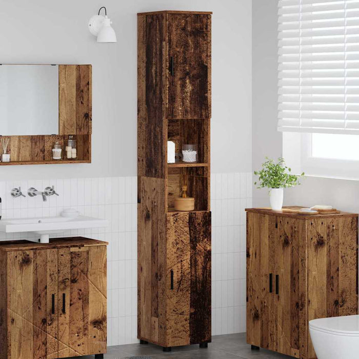 Dulap de Baie Lemn Vechi 30 x 35 x 192 cm Lemn compozit & Metal - WALTI WALTI