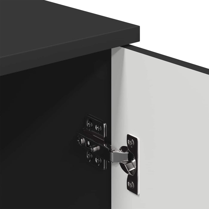 Dulap de Baie Negru 30 x 31,5 x 61 cm Lemn compozit & Metal WALTI