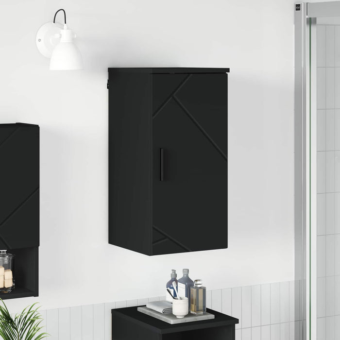 Dulap de Baie Negru 30 x 31,5 x 61 cm Lemn compozit & Metal WALTI