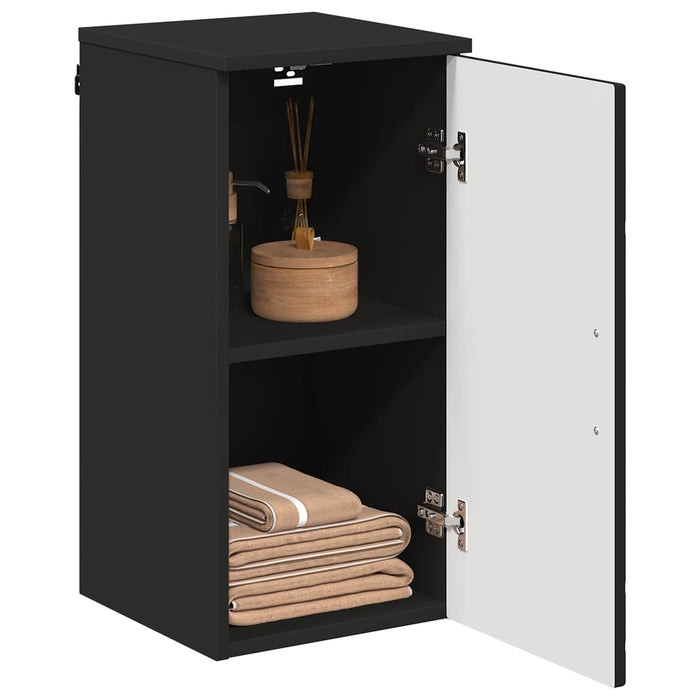 Dulap de Baie Negru 30 x 31,5 x 61 cm Lemn compozit & Metal WALTI