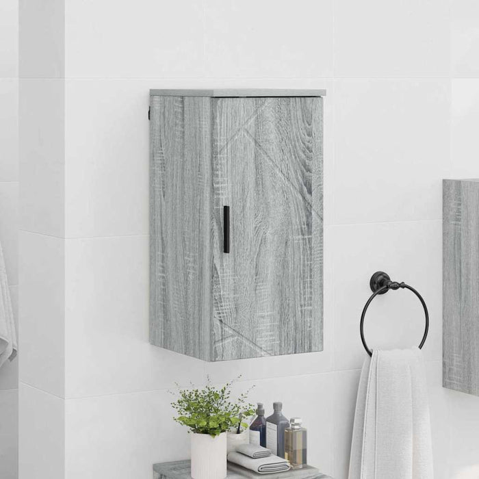 Dulap de Baie cu ușă sonoma gri 30 x 31.5 x 61 cm Lemn compozit - WALTI WALTI