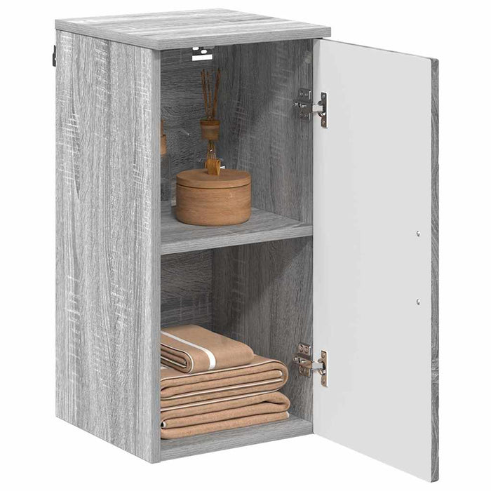 Dulap de Baie cu ușă sonoma gri 30 x 31.5 x 61 cm Lemn compozit - WALTI WALTI