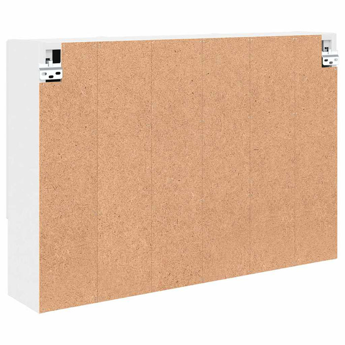 Dulap cu oglindă pentru baie Alb 80 x 17 x 55 cm Lemn compozit - WALTI WALTI