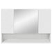 Dulap cu oglindă pentru baie Alb 80 x 17 x 55 cm Lemn compozit - WALTI WALTI