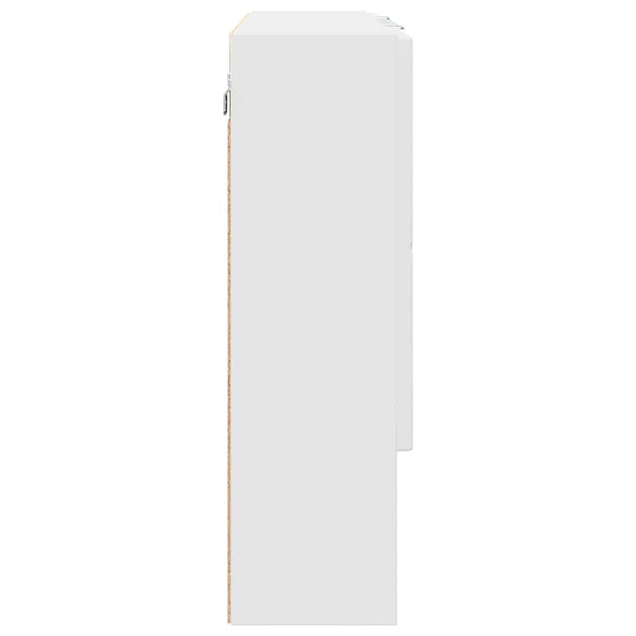 Dulap cu oglindă pentru baie Alb 80 x 17 x 55 cm Lemn compozit - WALTI WALTI