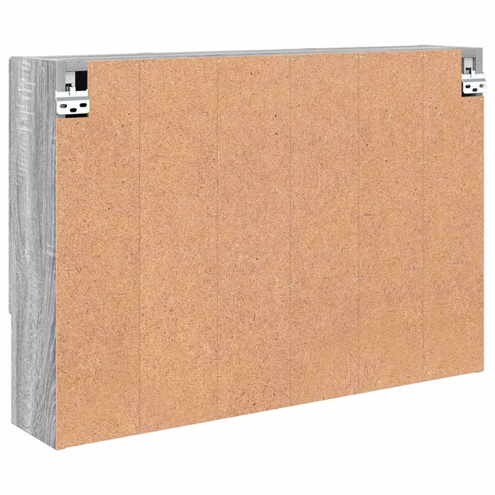 Dulap cu oglindă Gri Sonoma 80 x 17 x 55 cm Lemn compozit WALTI