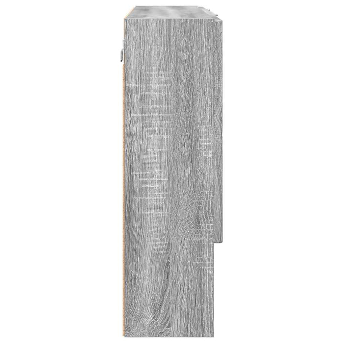 Dulap cu oglindă Gri Sonoma 80 x 17 x 55 cm Lemn compozit WALTI
