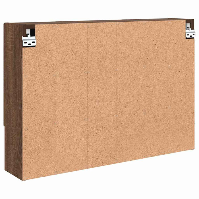 Dulap cu oglindă Stejar închis 80 x 17 x 55 cm Lemn prelucrat WALTI