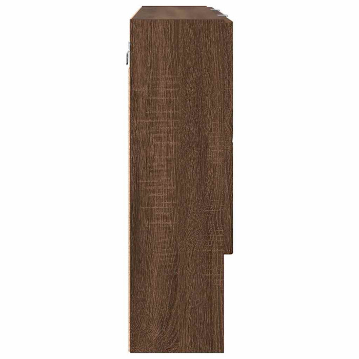 Dulap cu oglindă Stejar închis 80 x 17 x 55 cm Lemn prelucrat WALTI