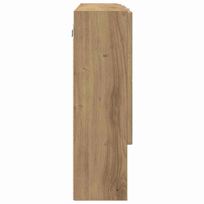 Dulap cu oglindă Stejar Artizanal 80 x 17 x 55 cm Lemn compozit WALTI